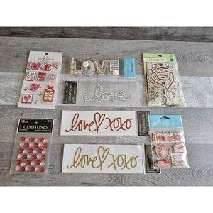 Sticker Lot - Valentine's Day Love Vday Scrapbooking 3D Stickers Jolee's #12